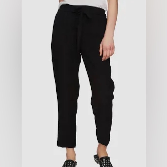 1. State Pants - 1.State Black Pull On Pants Drawstring Waist Tapered Size XXL NEW